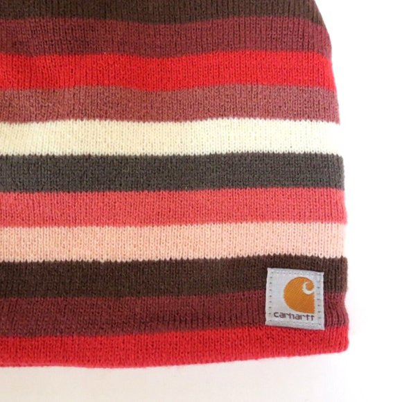 Carhartt Beanie Fleece Lined Strawberry Stripes
